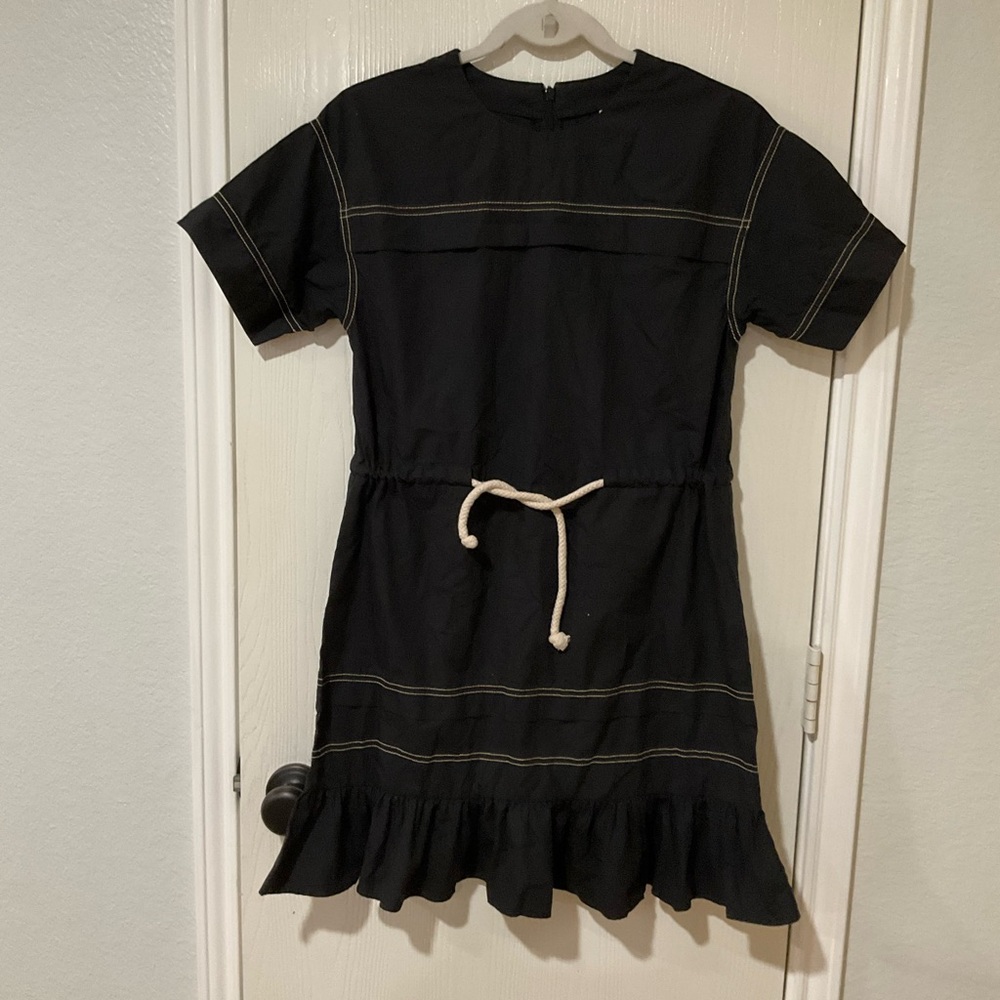 ASOS Black Dress with Cream Accent